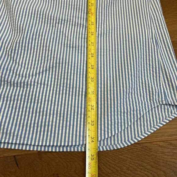 Vineyard Vines Blue Striped Swim Coverup - Picture 9 of 12